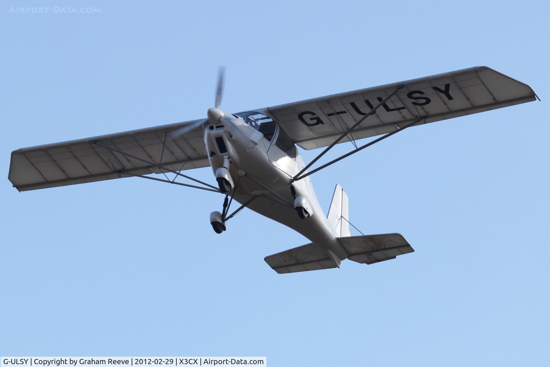 G-ULSY, 2004 Comco Ikarus C42 FB80 C/N 0405-6603, Over head at Northrepps.
