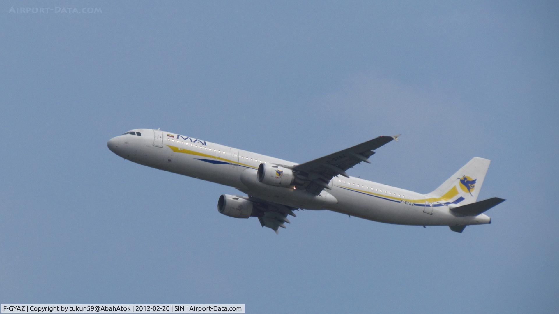 F-GYAZ, 1994 Airbus A321-111 C/N 519, Myanmar Airways International - MAI