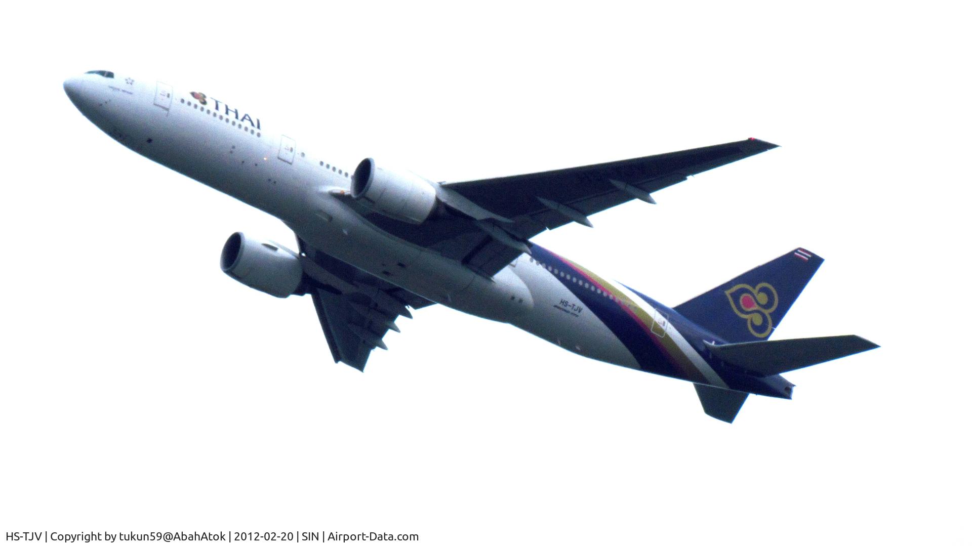 HS-TJV, 2007 Boeing 777-2D7/ER C/N 34590/665, Thai Airways International