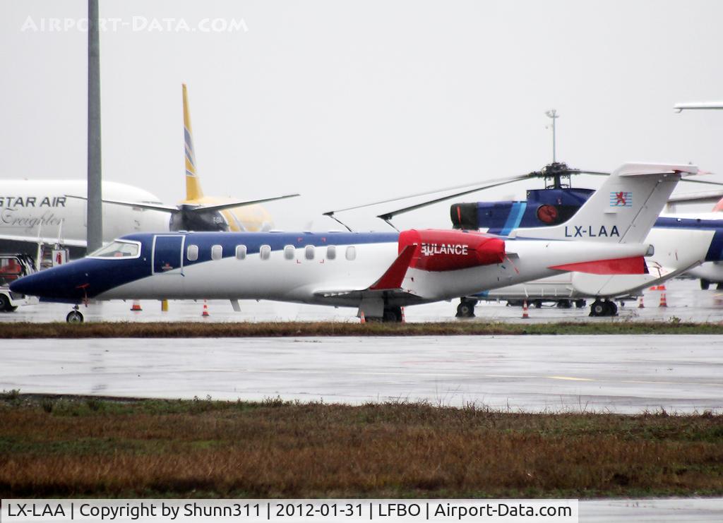 LX-LAA, 2006 Learjet 45 C/N 45-308, Parked at the General Aviation...
