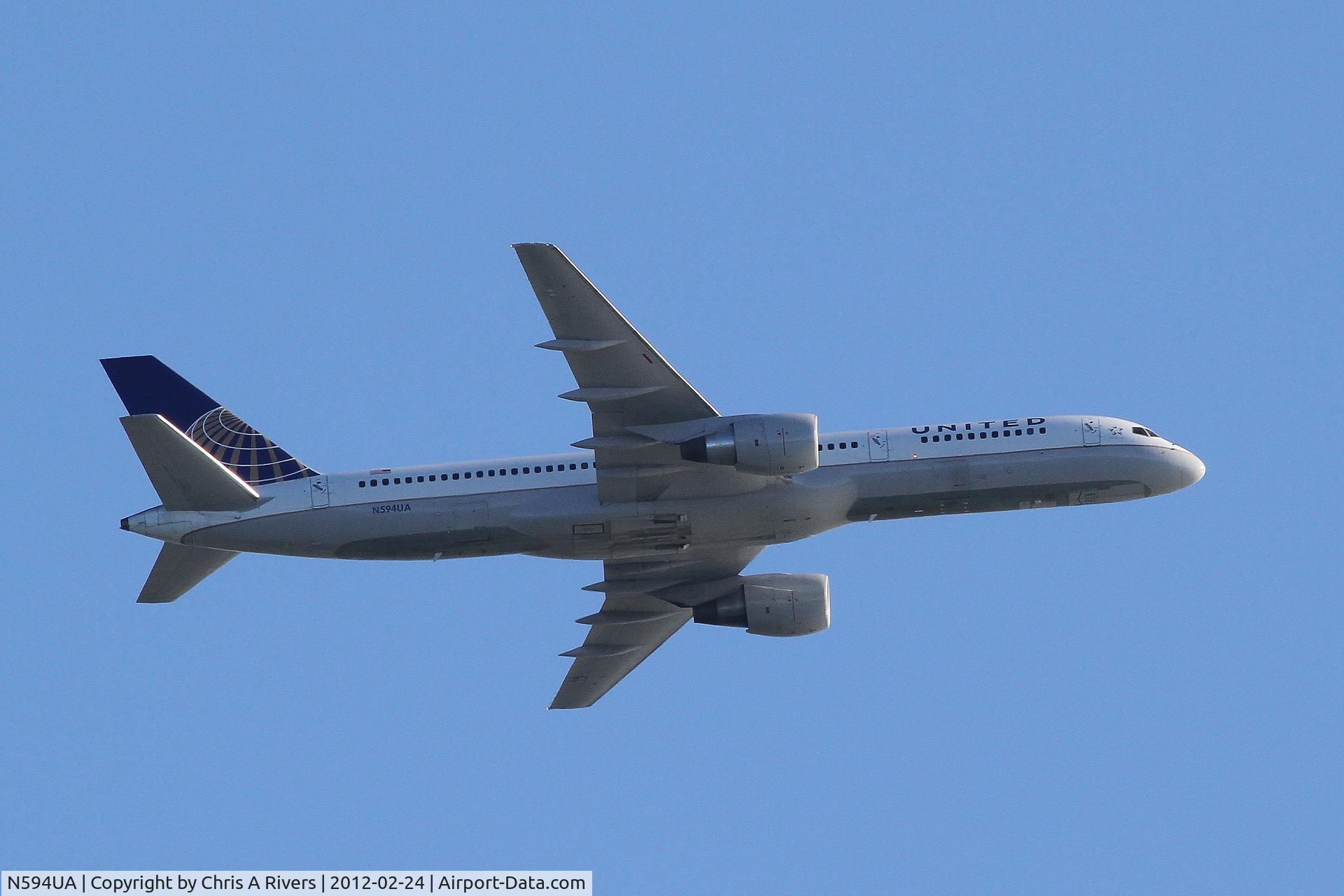 N594UA, 1996 Boeing 757-222 C/N 28145, Taken from Marin Headlands