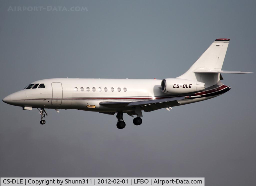 CS-DLE, 2007 Dassault Falcon 2000EX C/N 127, Landing rwy 32R