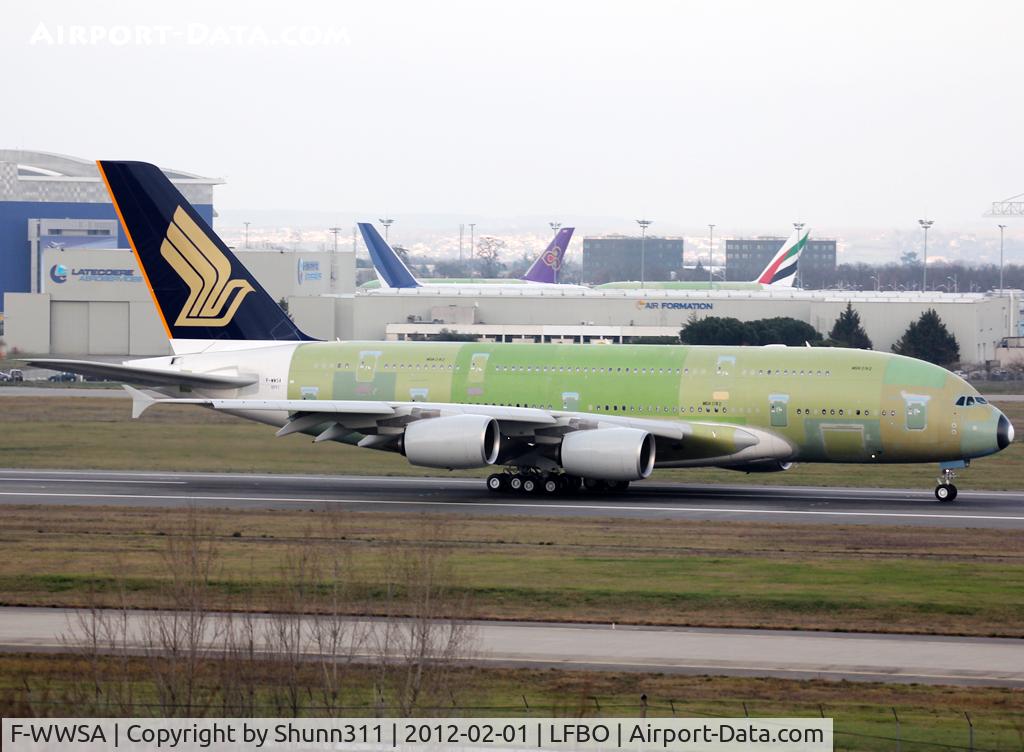 F-WWSA, 2012 Airbus A380-841 C/N 092, C/n 0092 - For Singapore Airlines