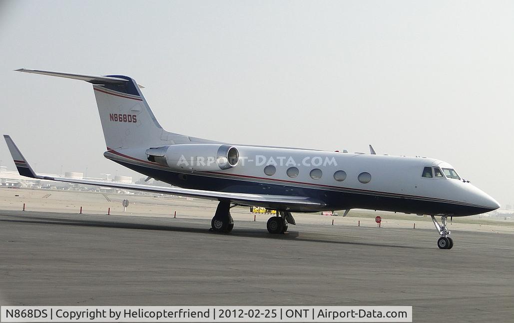 N868DS, 1973 Gulfstream Aerospace G1159B C/N 123, Parked south side