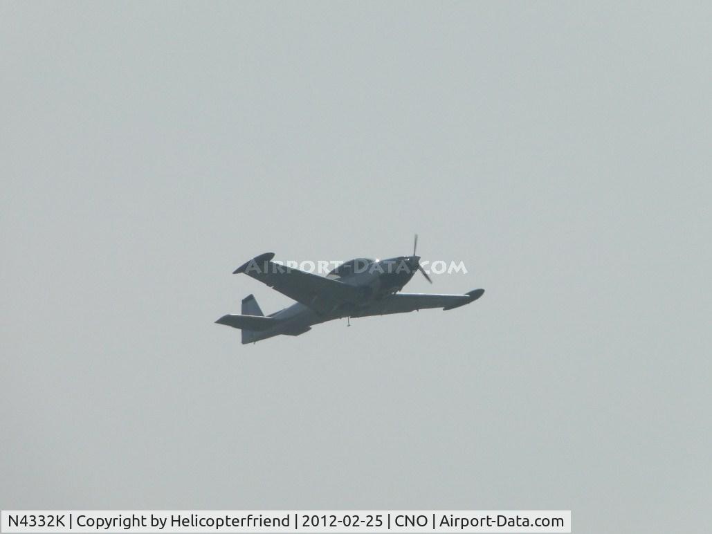 N4332K, 1948 Ryan Navion A C/N NAV-4-1332, Climbing out after take off from 26R