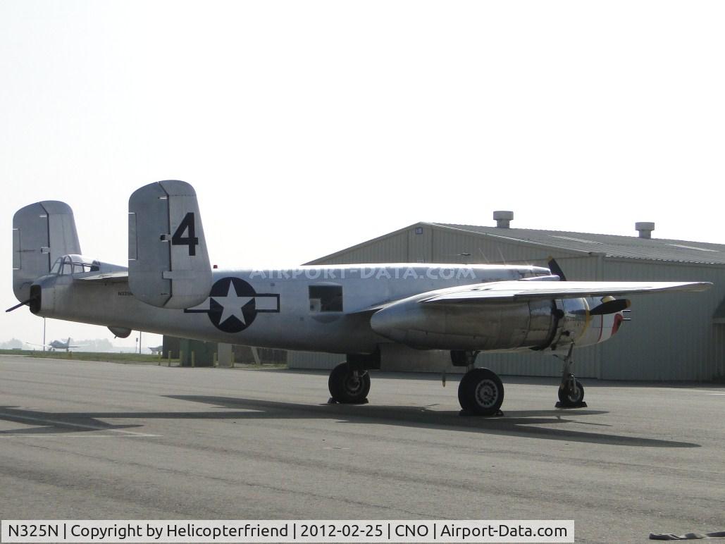 N325N, 1945 North American B-25J-30/32-NC Mitchell Mitchell C/N 108-47452, Parked facing south