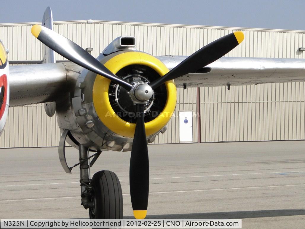 N325N, 1945 North American B-25J-30/32-NC Mitchell Mitchell C/N 108-47452, The Wright R-2600 Cyclone 14 (also called Twin Cyclone) was an American radial engine developed by Curtiss-Wright and widely used in aircraft in the 1930s and 1940s