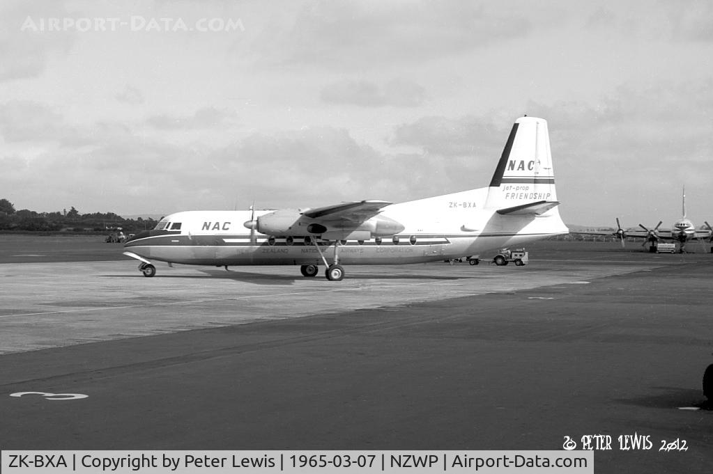 ZK-BXA, 1960 Fokker F.27-100 Friendship C/N 10166, NZ National Airways Corp., Wellington