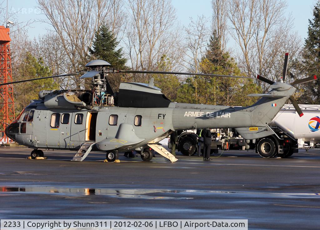 2233, Aérospatiale AS-332L-1 Super Puma C/N 2233, Arriving from flight and parked at the military area...