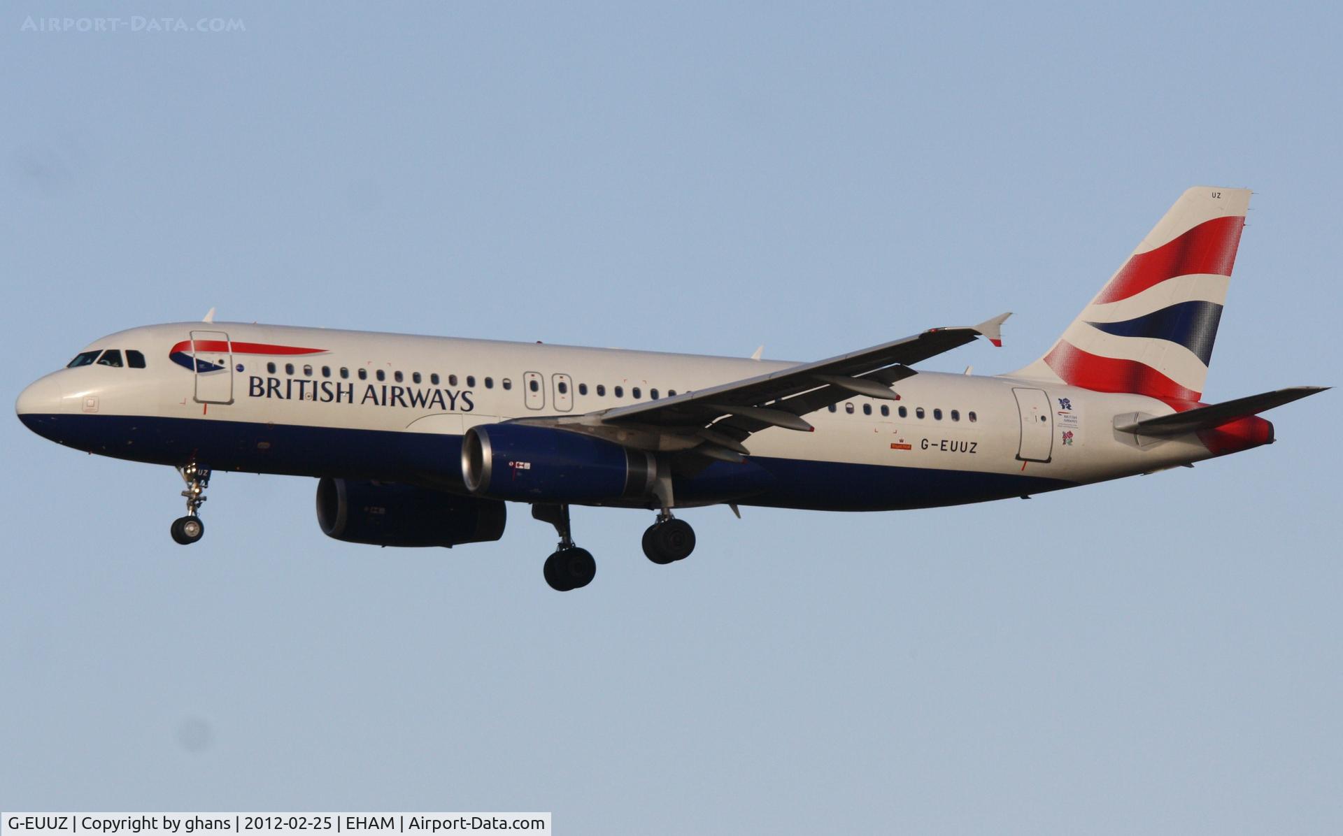 G-EUUZ, 2008 Airbus A320-232 C/N 3649, NOTE: sticker by backdoor