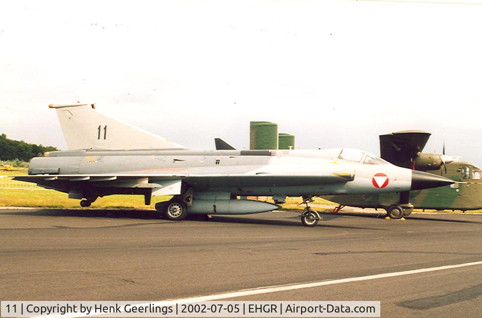 11, Saab J-35Oe MkII Draken C/N 35-1411, Dutch AF Open House at Gilze Rijen AB - 2002
