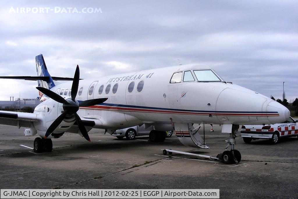 G-JMAC, 1992 British Aerospace Jetstream 41 C/N 41004, preserved at Speke by the Speke Aerodrome Heritage Group (SAHG)