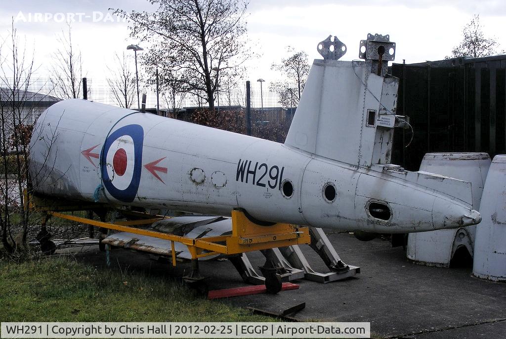 WH291, Gloster Meteor F.8 C/N Not found WH291, under restoration at the Speke Aerodrome Heritage Group (SAHG)