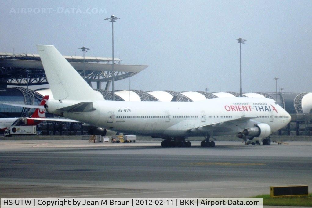 HS-UTW, 1983 Boeing 747-346 C/N 23067, Orient Thai operates 13 airplanes, mostly older versions of MD 81/82 & B 747.