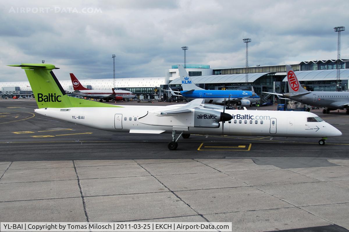 YL-BAI, 2010 De Havilland Canada DHC-8-402Q Dash 8 Dash 8 C/N 4302, CPH, Terminal 3