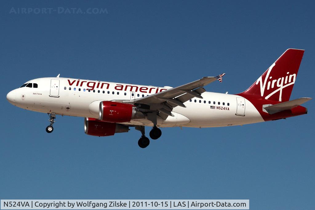 N524VA, 2007 Airbus A319-112 C/N 3204, visitor