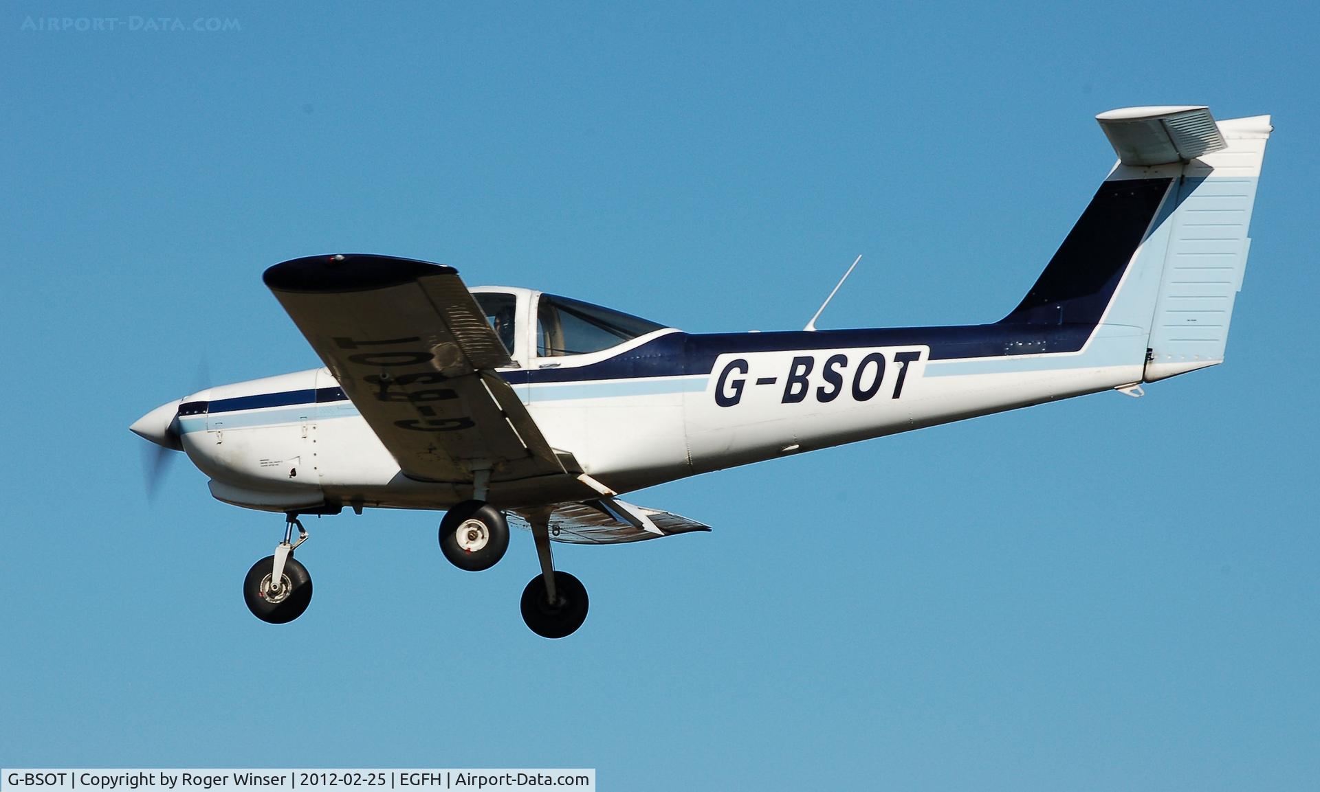 G-BSOT, 1981 Piper PA-38-112 Tomahawk Tomahawk C/N 38-81A0053, Resident Tomahawk operated by Cambrian Flying Club. De-registered 6th July 2012.