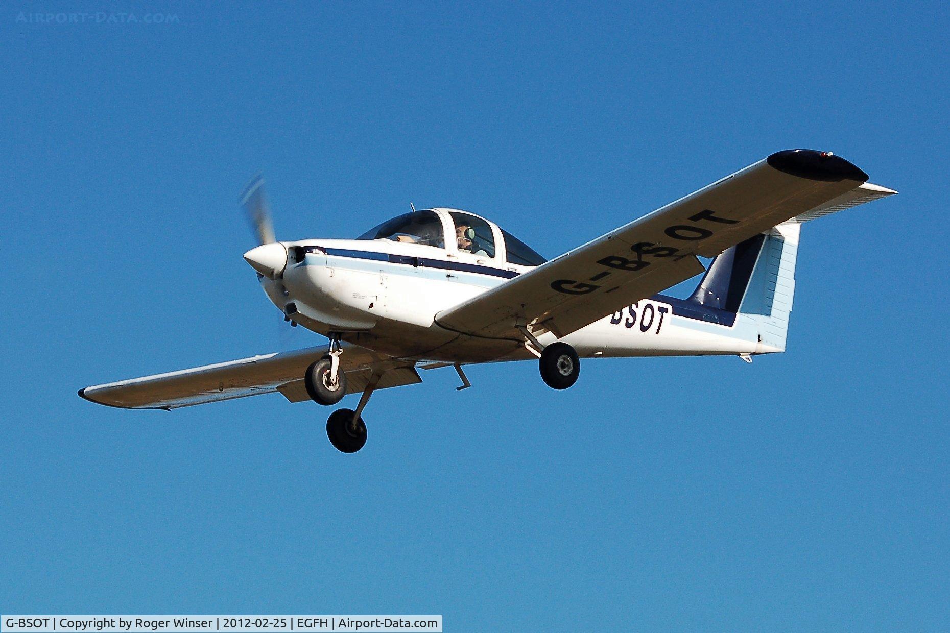 G-BSOT, 1981 Piper PA-38-112 Tomahawk Tomahawk C/N 38-81A0053, Resident Tomahawk operated by Cambrian Flying Club. De-registered 6th July 212.