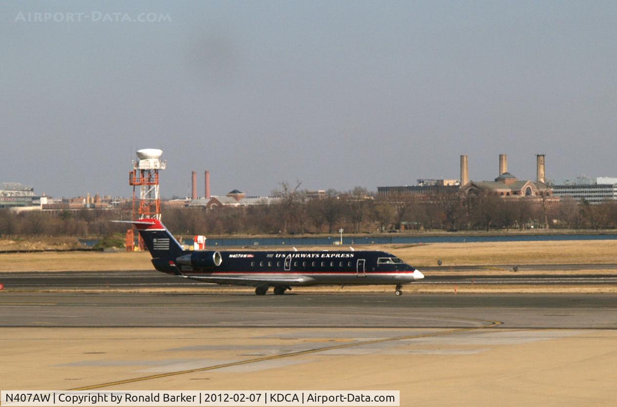 N407AW, 2000 Canadair CL-600-2B19 Regional Jet CRJ-200LR C/N 7424, DCA, VA