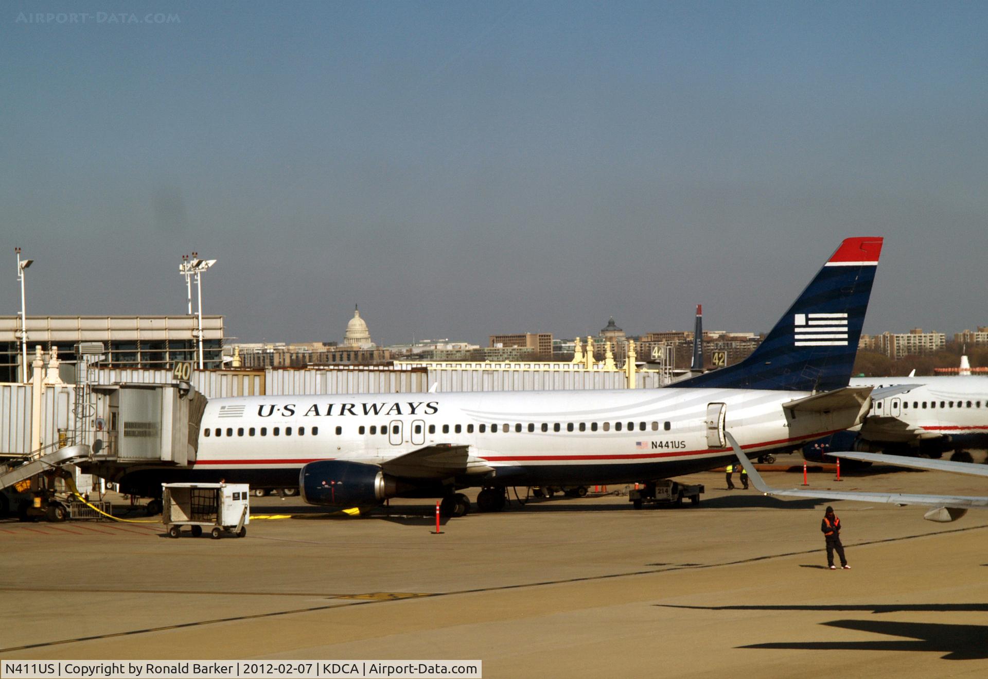 N411US, 1988 Boeing 737-401 C/N 23880, DCA, VA