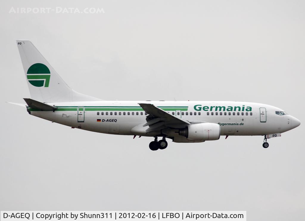 D-AGEQ, 1998 Boeing 737-75B C/N 28103, Landing rwy 32L
