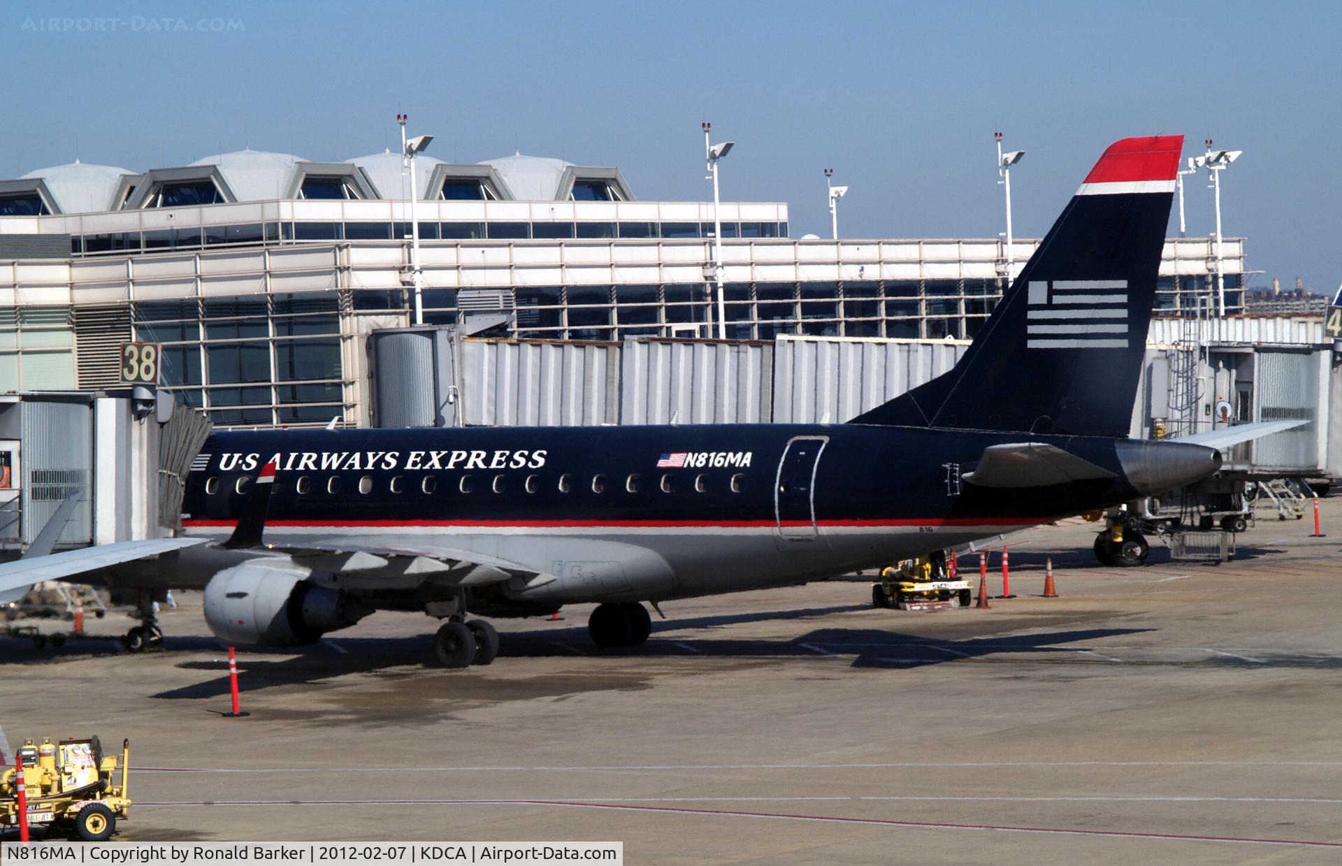 N816MA, 2004 Embraer 170SU (ERJ-170-100SU) C/N 17000037, Parked DCA, VA