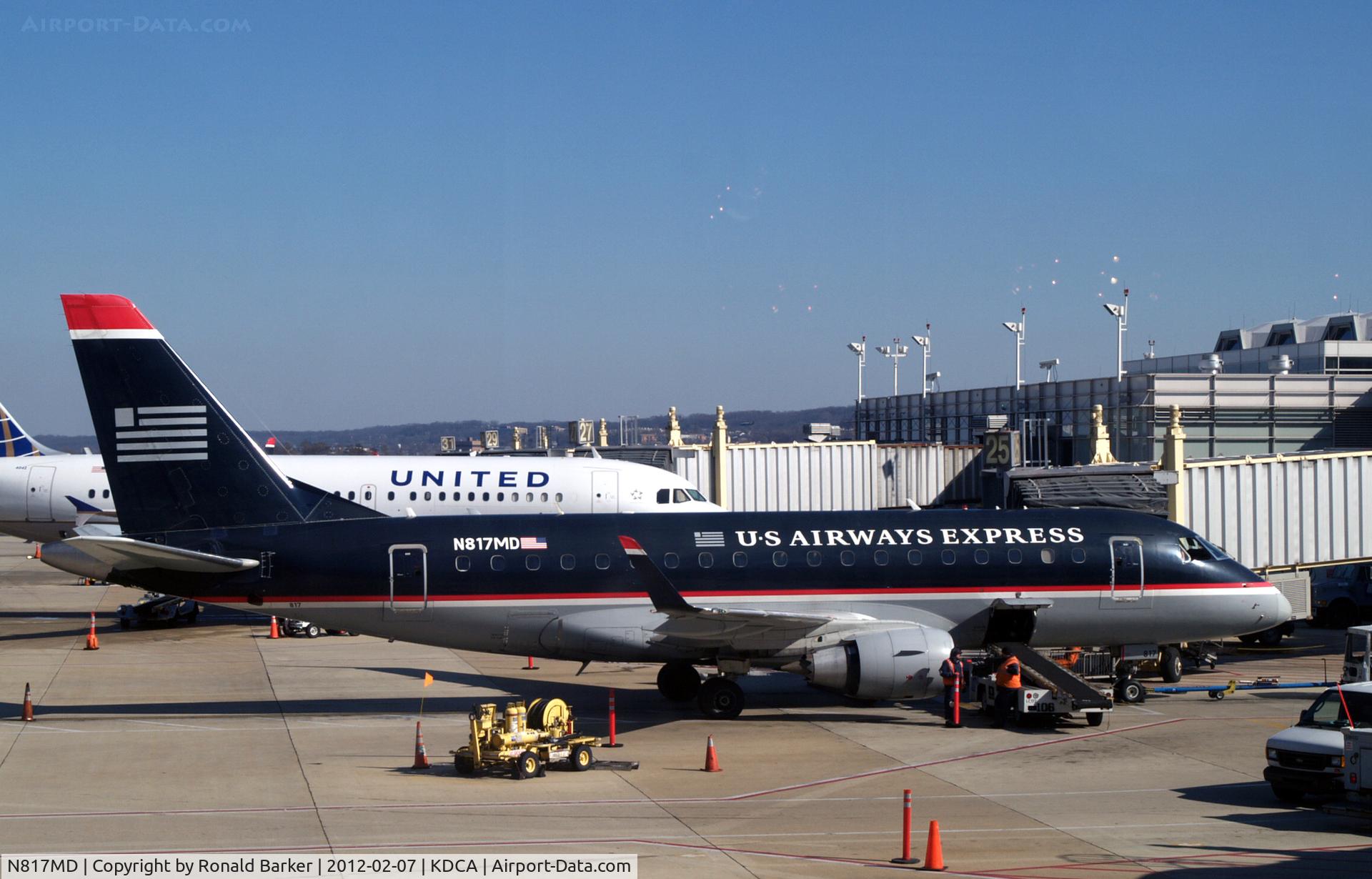 N817MD, 2004 Embraer 170SU (ERJ-170-100SU) C/N 17000038, Parked DCA, VA