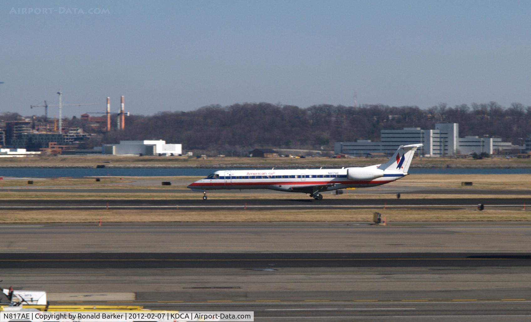 N817AE, 2002 Embraer ERJ-140LR (EMB-135KL) C/N 145554, Landing DCA, VA