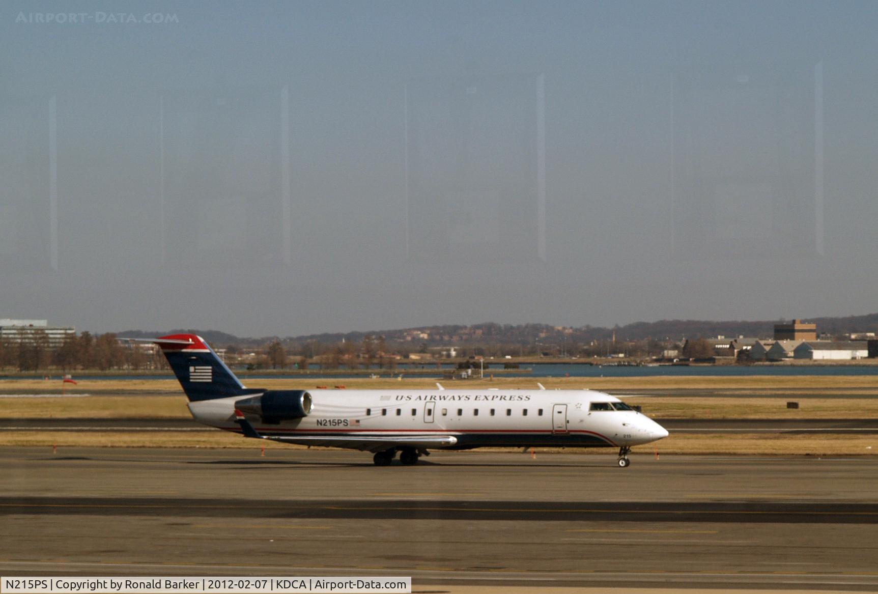 N215PS, 2003 Bombardier CRJ-200ER (CL-600-2B19) C/N 7880, Taxi to park DCA, VA