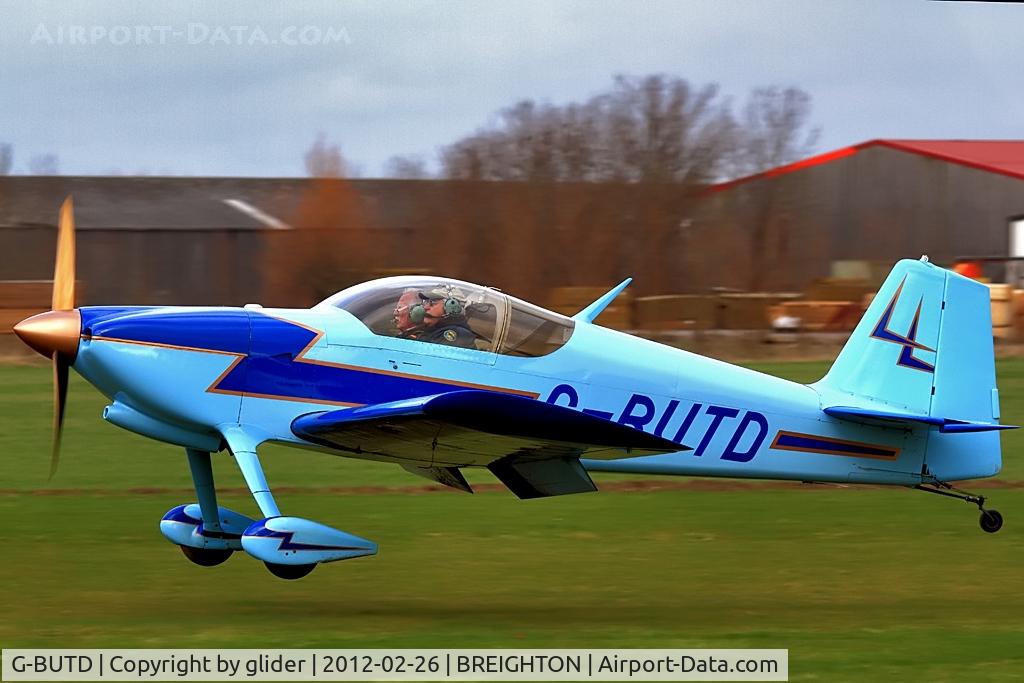 G-BUTD, 1993 Vans RV-6 C/N PFA 181-12152, Smart finish brightening up a very gloomy afternoon!!