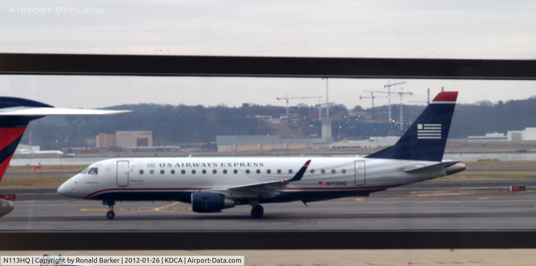 N113HQ, 2007 Embraer 175LR (ERJ-170-200LR) C/N 17000177, Taxi DCA, VA