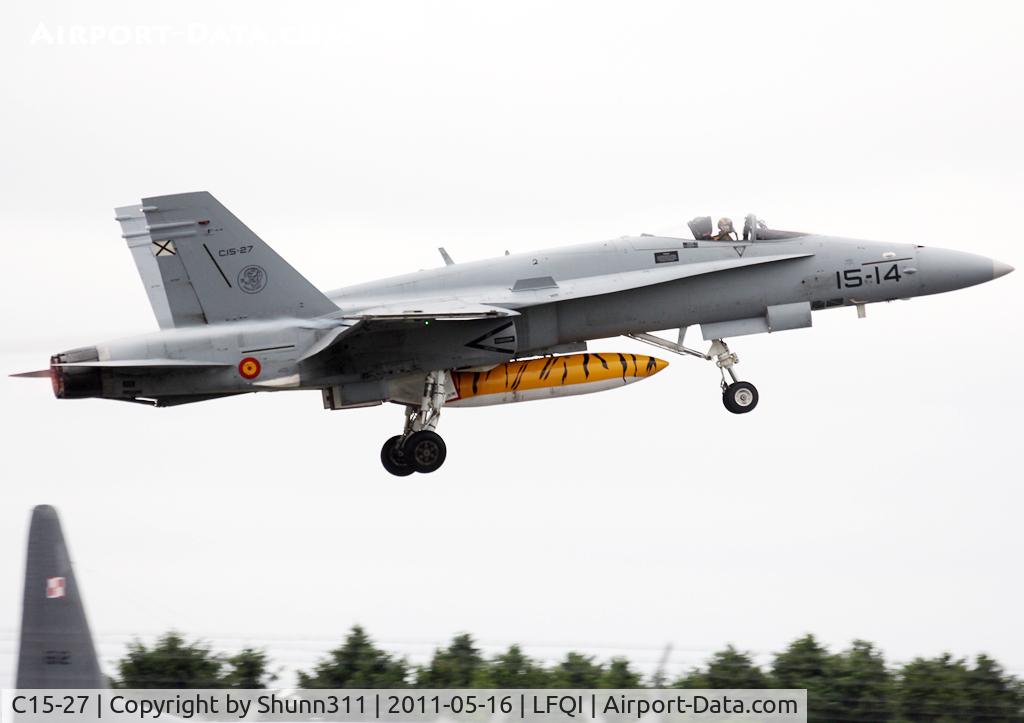 C15-27, McDonnell Douglas EF-18A+ Hornet C/N 0601/A508, Participant of the Tiger Meet 2011...