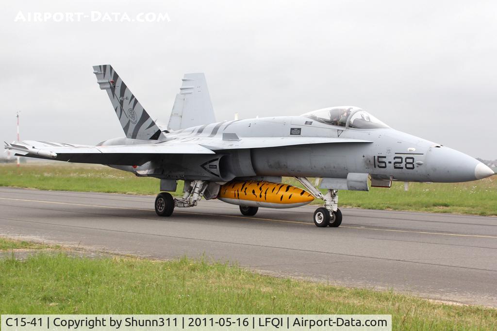 C15-41, McDonnell Douglas EF-18A-24-MC+ C/N 0681/A548, Participant of the Tiger Meet 2011... Special Tiger c/s...