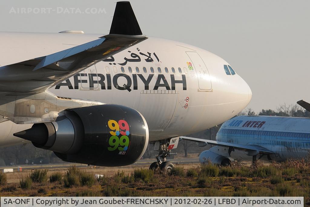 5A-ONF, 2009 Airbus A330-202 C/N 999, ferried 24feb2012 TIP-BOD after storage