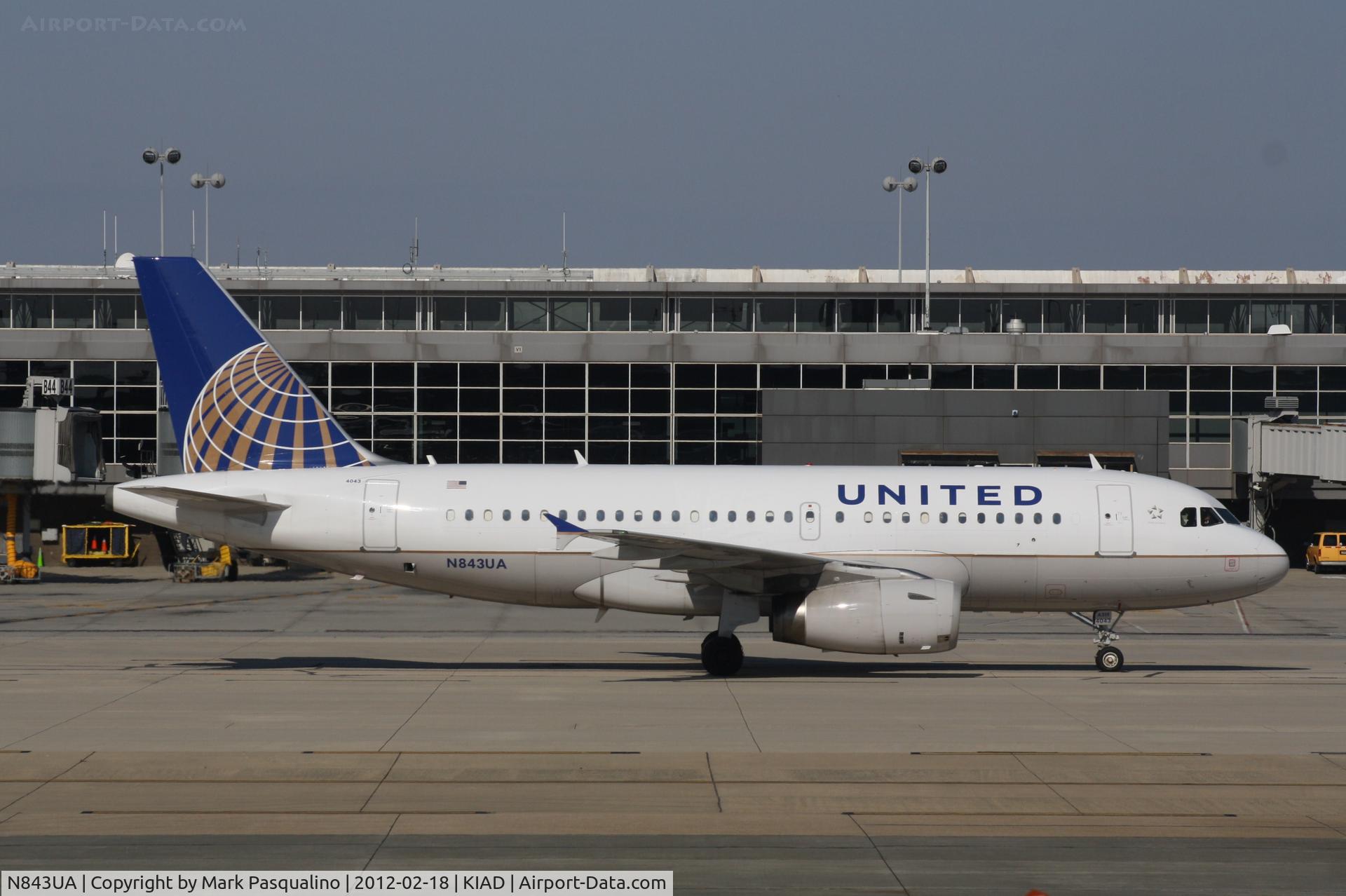N843UA, 2001 Airbus A319-131 C/N 1573, Airbus A319