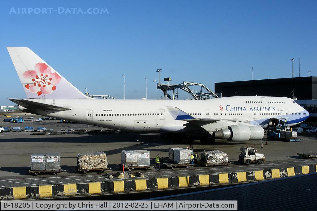 B-18205, Boeing 747-409 C/N 28712, China Airlines