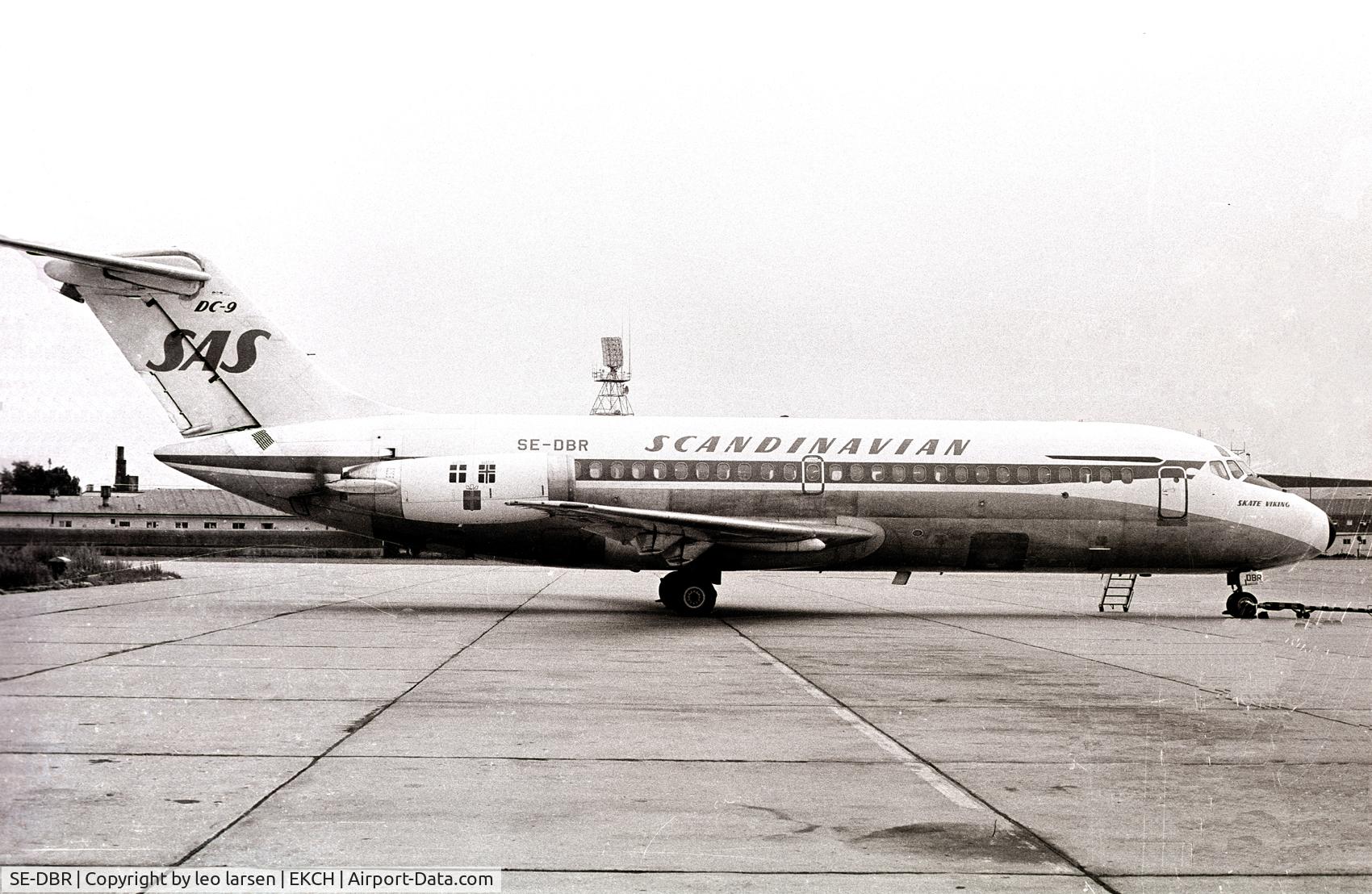 SE-DBR, 1969 Douglas DC-9-21 C/N 47306, Copenhagen Kastrup 1972