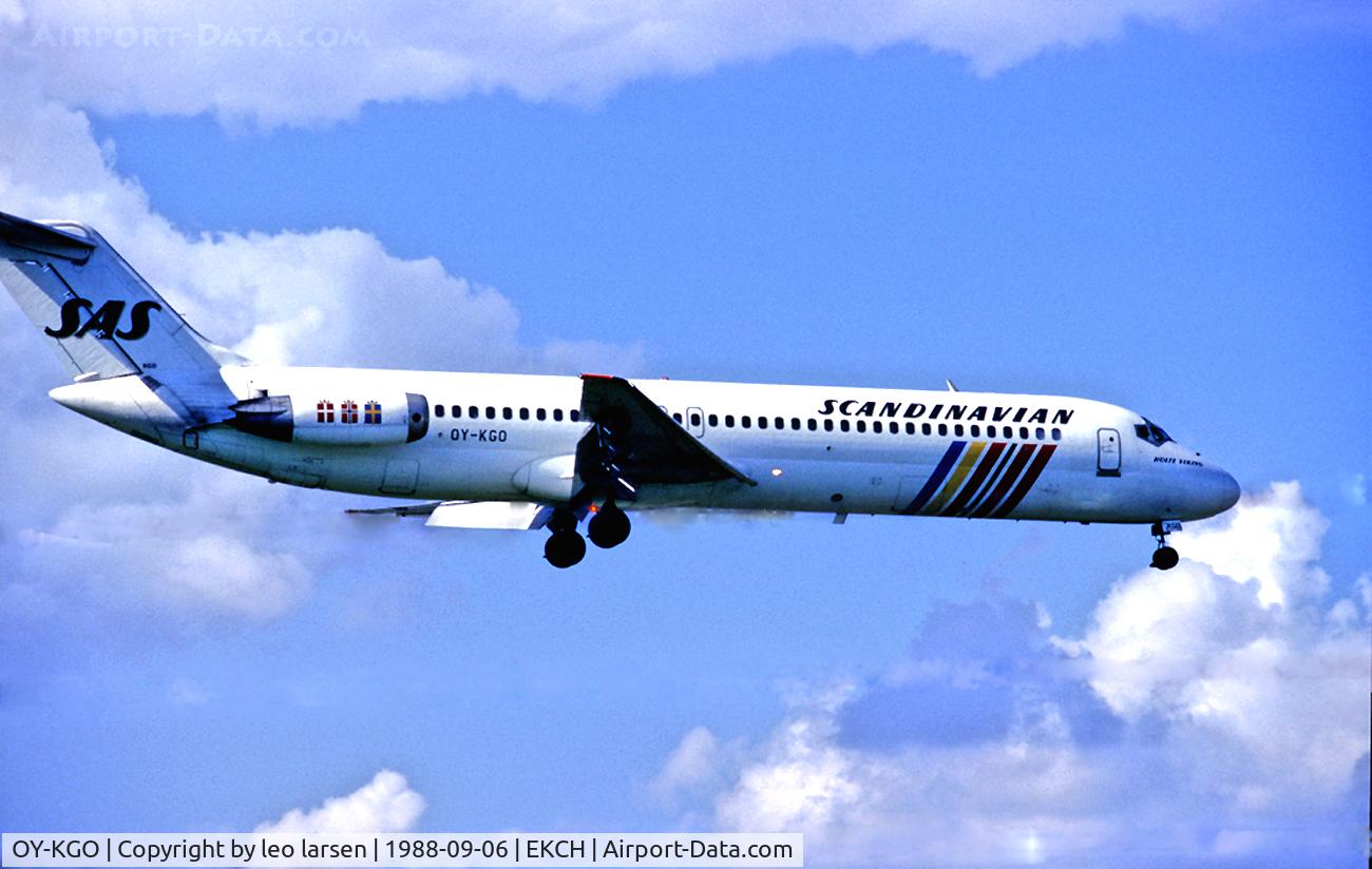 OY-KGO, 1974 Douglas DC-9-41 C/N 47632, Copenhagen Kastrup 6.9.88