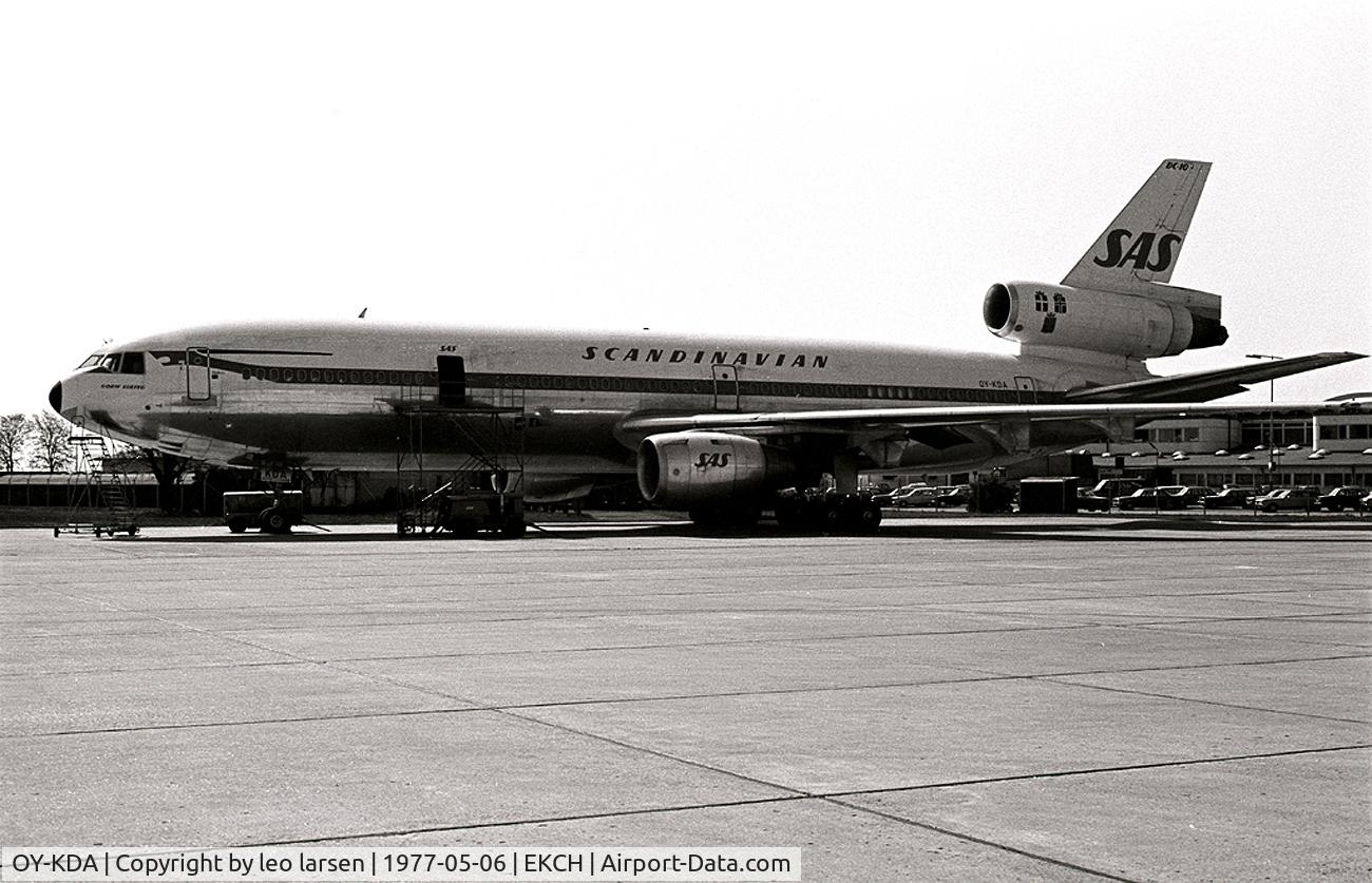 OY-KDA, 1975 McDonnell Douglas DC-10-30 C/N 46870, Copenhagen Kastrup 6.5.77