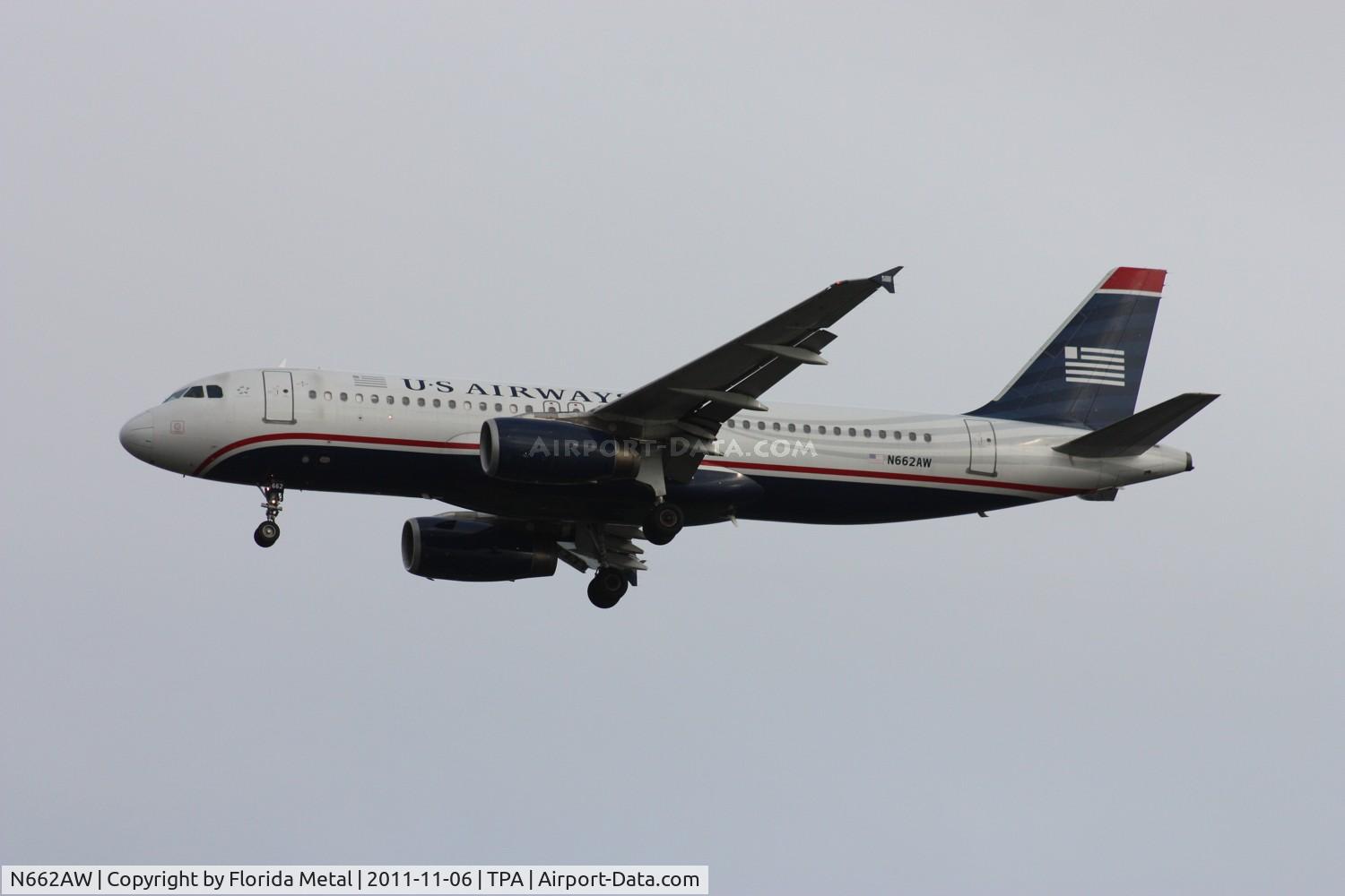 N662AW, 2000 Airbus A320-232 C/N 1274, US Airways A320
