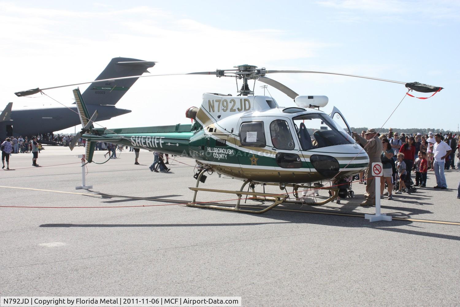 N792JD, 2007 Eurocopter AS-350B-2 Ecureuil Ecureuil C/N 4310, Hillsborough County Sheriff