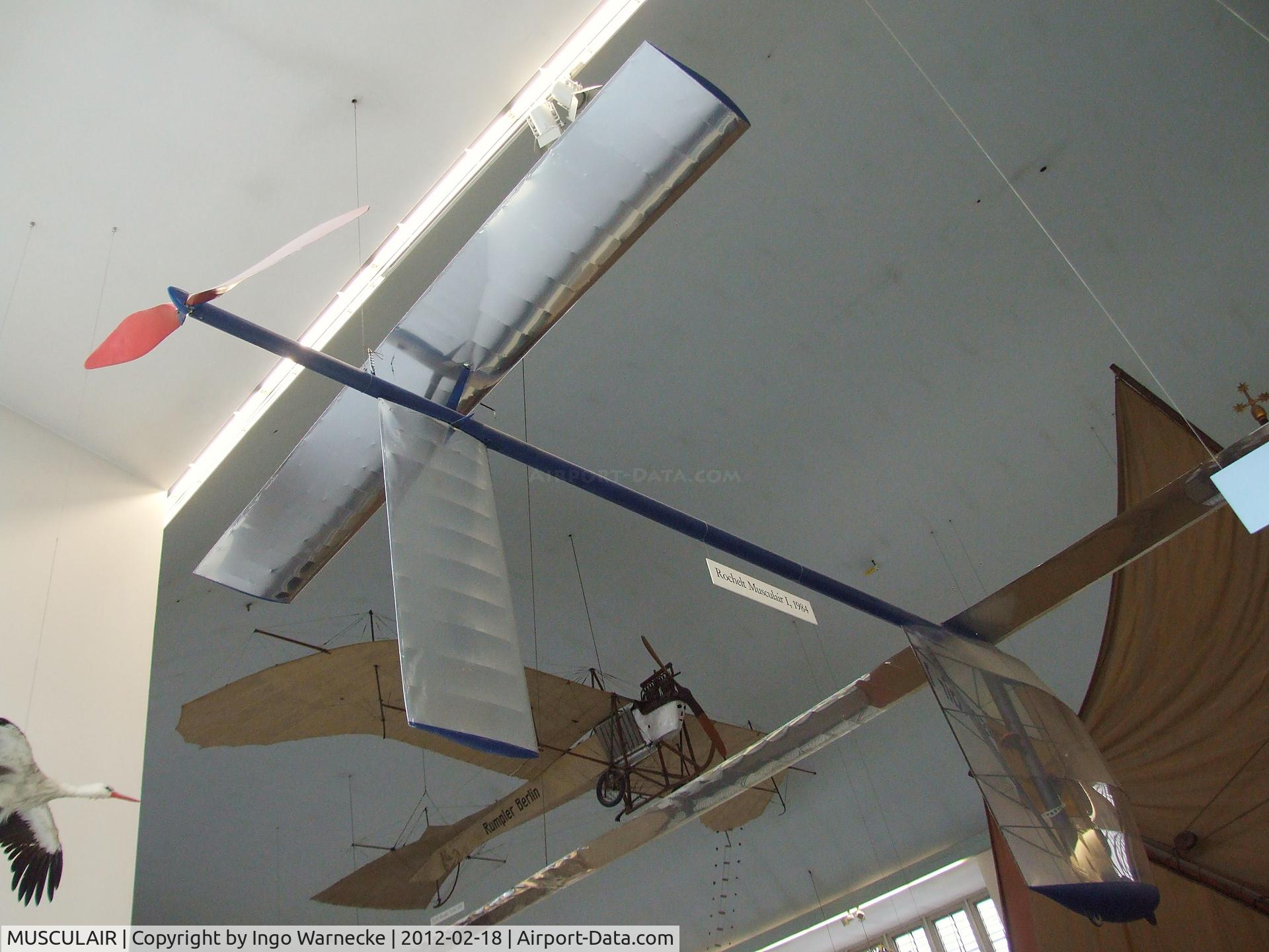 MUSCULAIR, 1984 Rochelt Musculair 1 C/N 01, Günther Rochelt Musculair 1 human-powered aircraft at the Deutsches Museum, München (Munich)