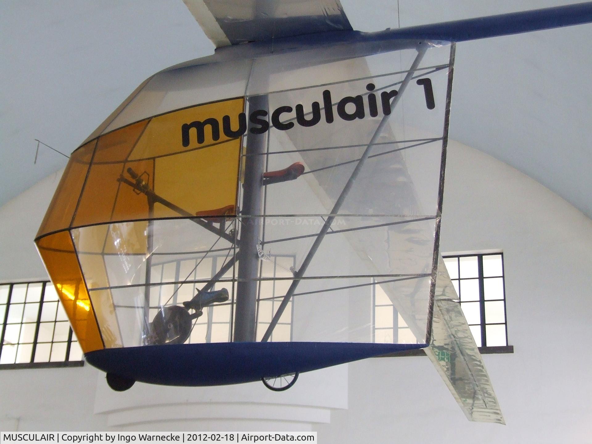 MUSCULAIR, 1984 Rochelt Musculair 1 C/N 01, Günther Rochelt Musculair 1 human-powered aircraft at the Deutsches Museum, München (Munich)