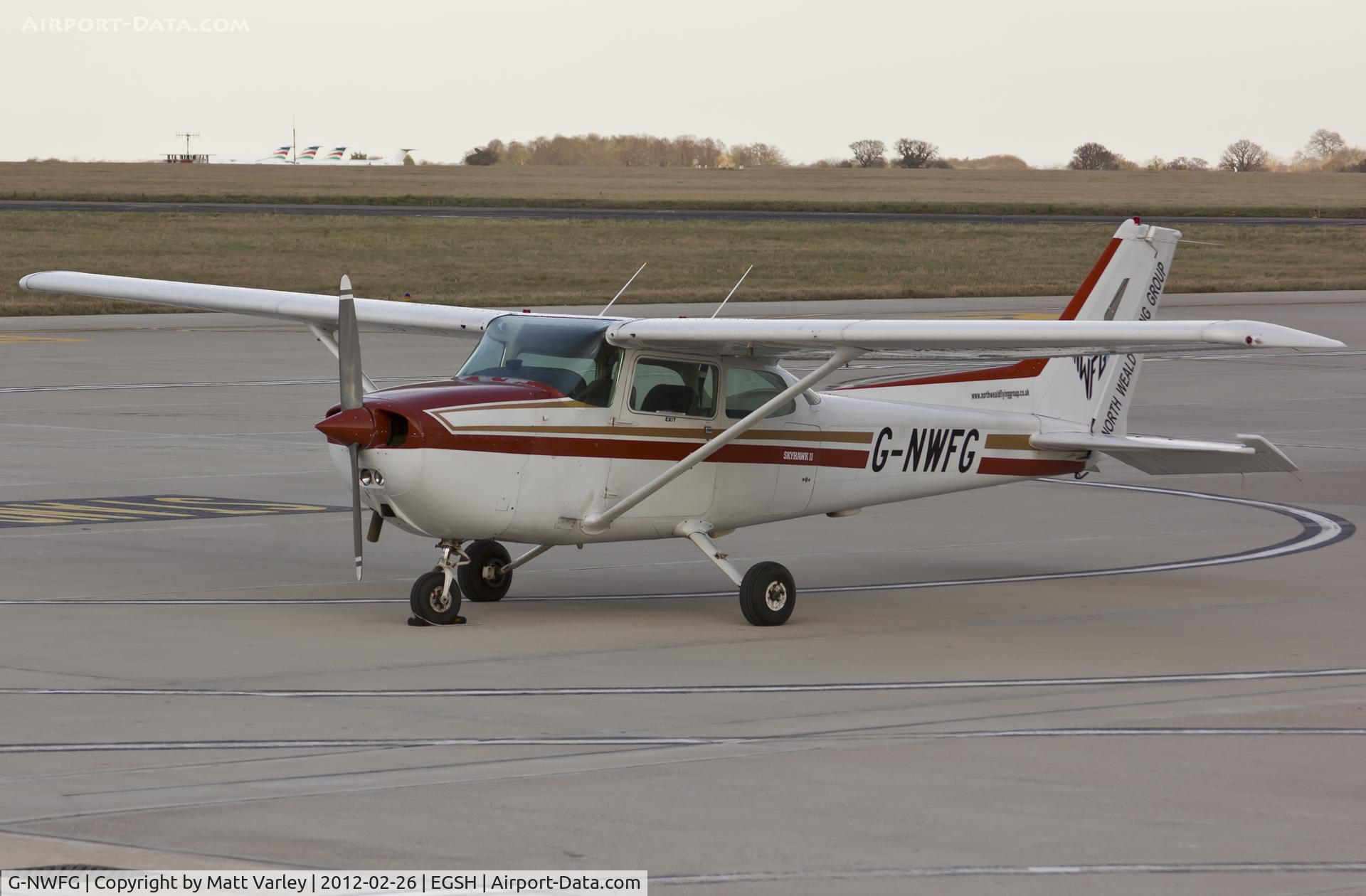 G-NWFG, 1981 Cessna 172P C/N 172-74192, Sat on stand at saxonAir.