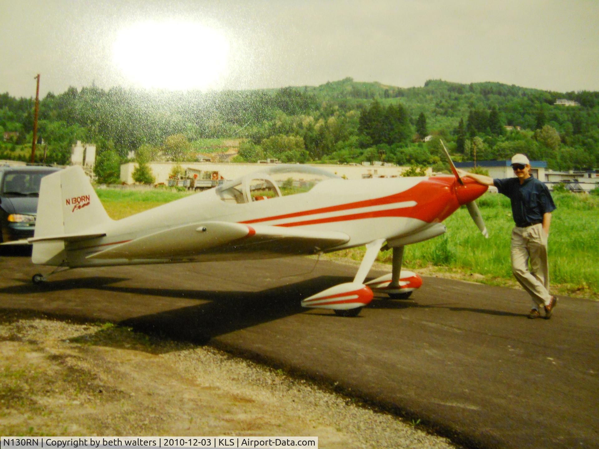 N130RN, 1996 Vans RV-6 C/N 20275, smiling after test flight  LW Walters