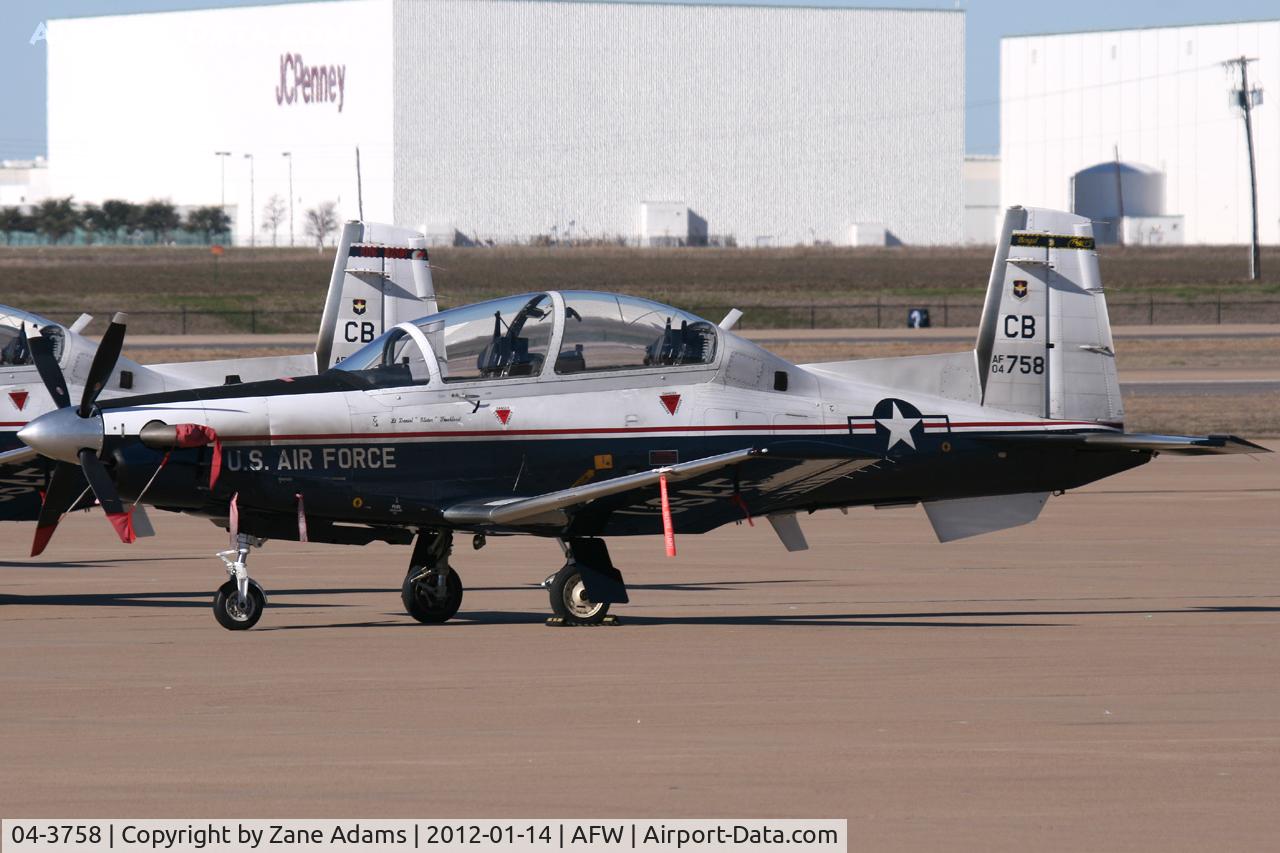 04-3758, 2007 Raytheon T-6A Texan II C/N PT-310, At Alliance Airport - Fort Worth, TX