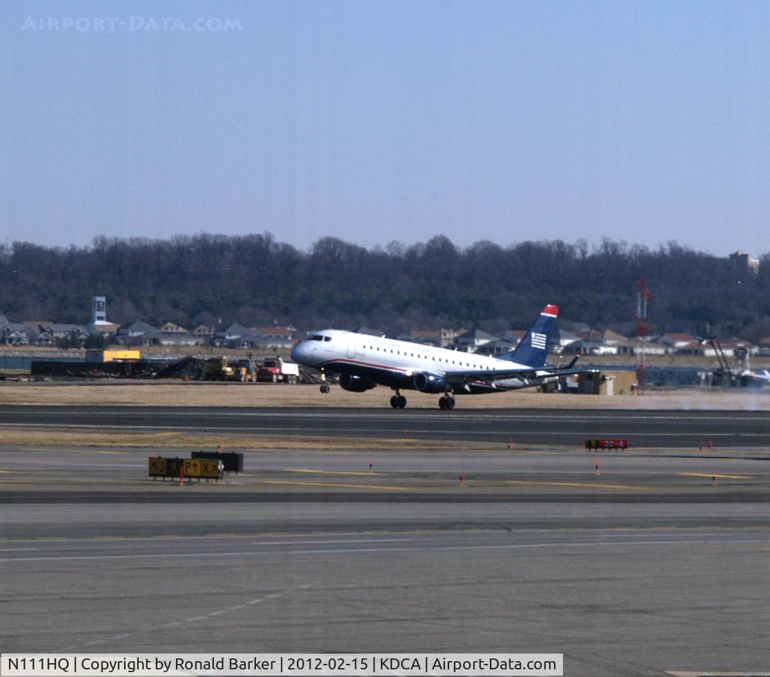 N111HQ, 2007 Embraer 175LR (ERJ-170-200LR) C/N 17000173, Landing DCA, VA