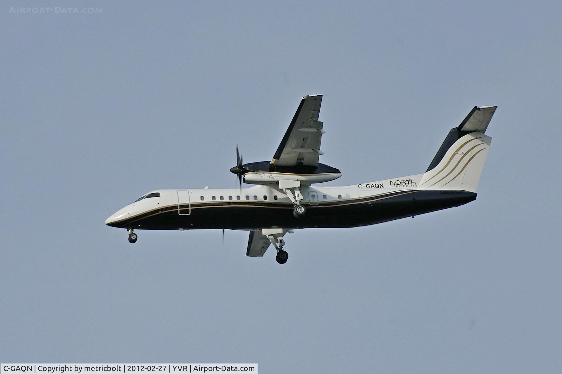C-GAQN, 2000 De Havilland Canada DHC-8-311Q Dash 8 C/N 548, North Cariboo Air DHC-8 landing at YVR