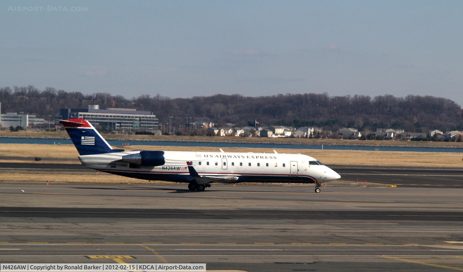 N426AW, 2002 Bombardier CRJ-200LR (CL-600-2B19) C/N 7669, Taxi DCA