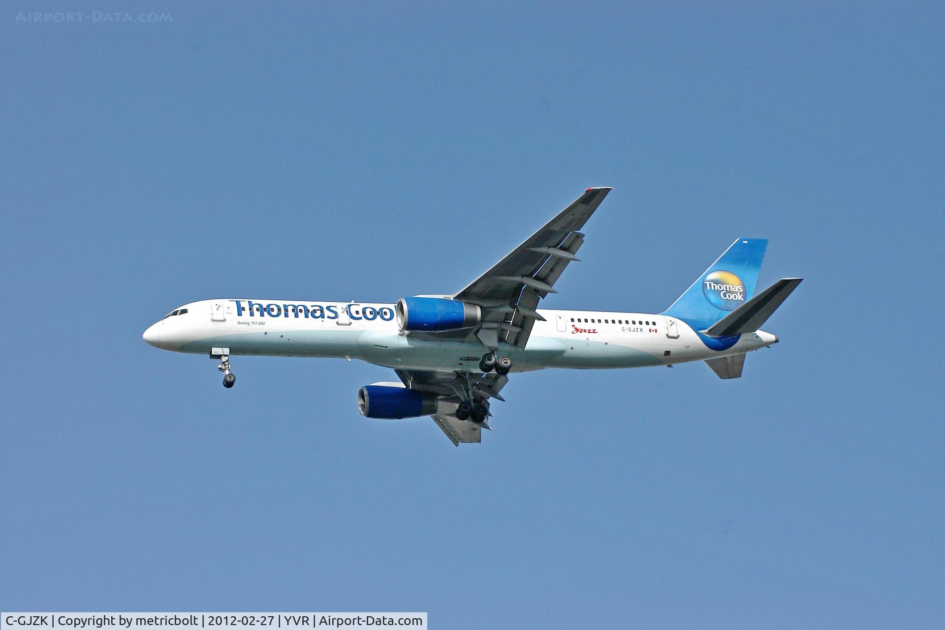 C-GJZK, 2000 Boeing 757-25F C/N 30757, Operating for Jazz